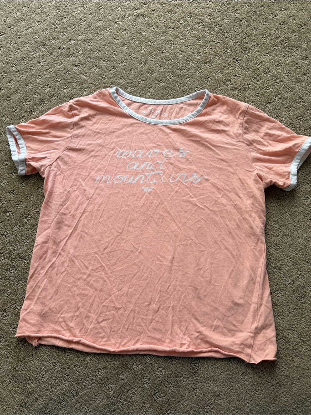 Roxy girls “mountains and waves” graphic tee. Size 14